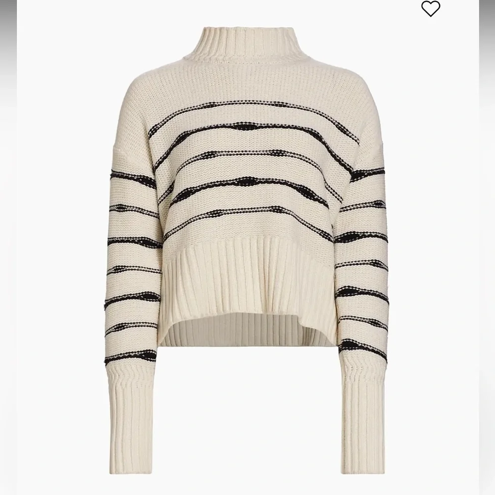 Veronica Beard Viori Wool-Blend Striped Sweater - Picture 4 of 10